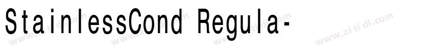 StainlessCond Regula字体转换